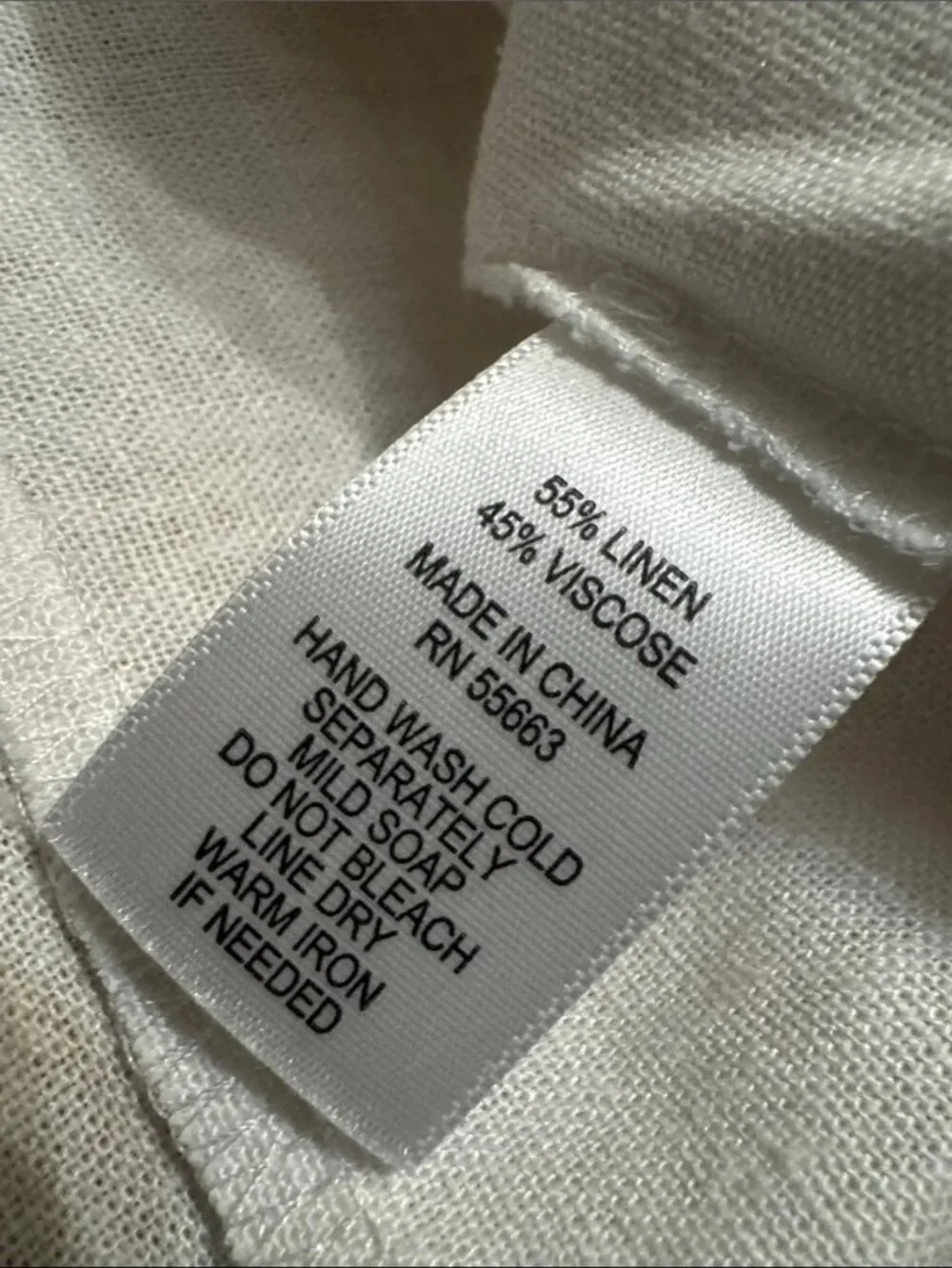 For Cynthia Viscose & Linen handkerchief White Dress - Picture 4 of 7